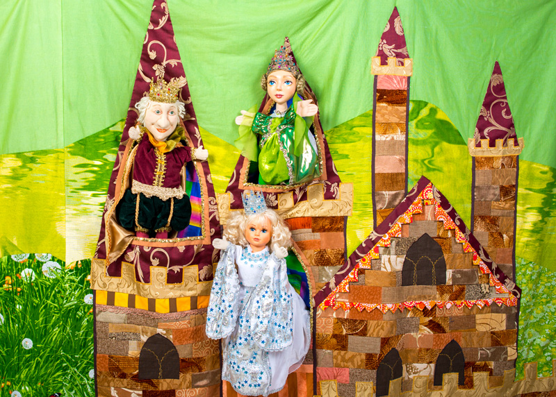 Выездной кукольный театр на дом. Куклы король, королева, принцесса.