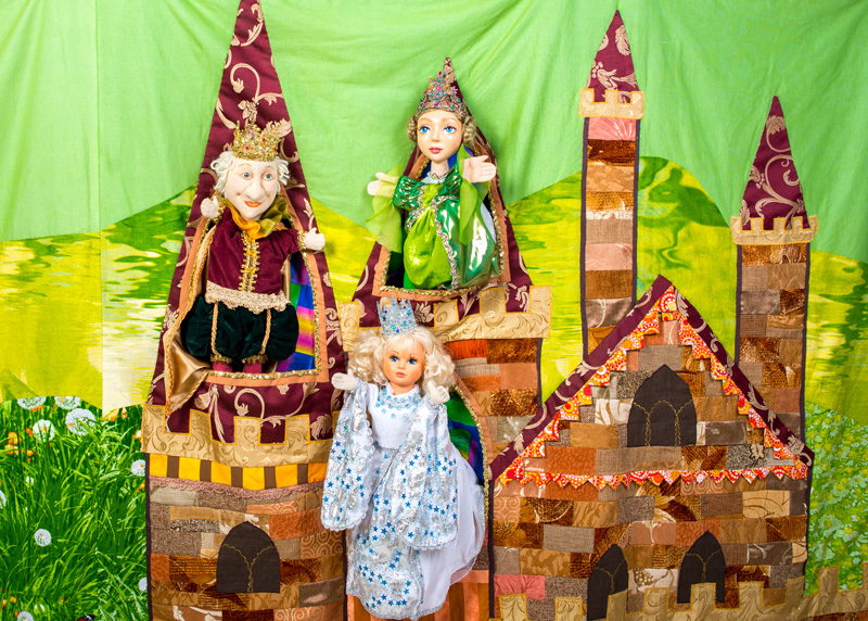 Выездной кукольный театр на дом. Куклы король, королева, принцесса.
